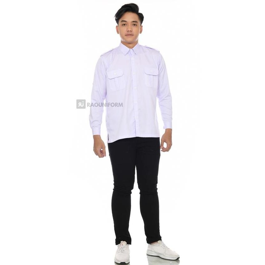 Baju Kerja Lapangan Pria Dan Wanita/Kemeja Pdl Lengan Panjang/Sergam Pdl/Baju Seragam Kerja Lapangan