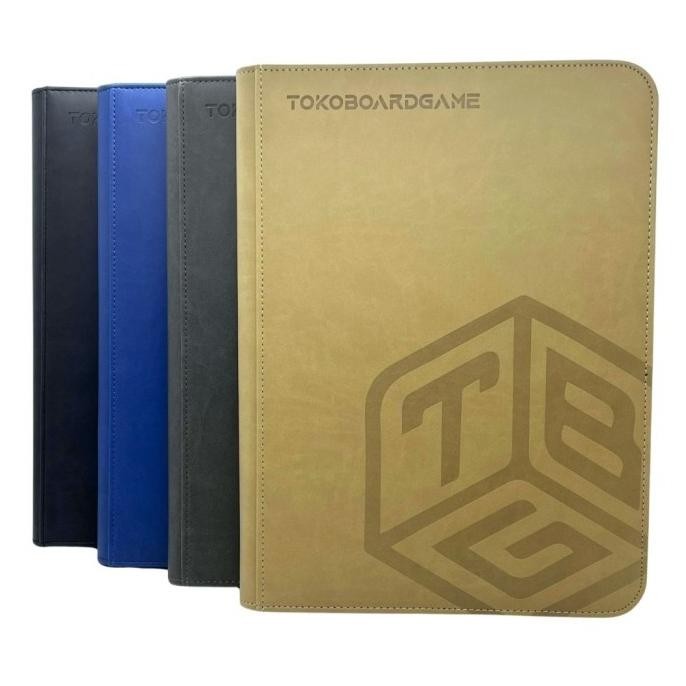 

Premium 9 Pocket PU Leather Binder Zipper Card Album - TBG - TokoBoardGame murah