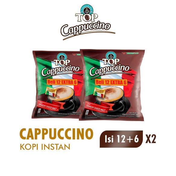 

Top Coffee Kopi Instan Cappucino Bag 25 gr isi 12 + 6 pcs x2