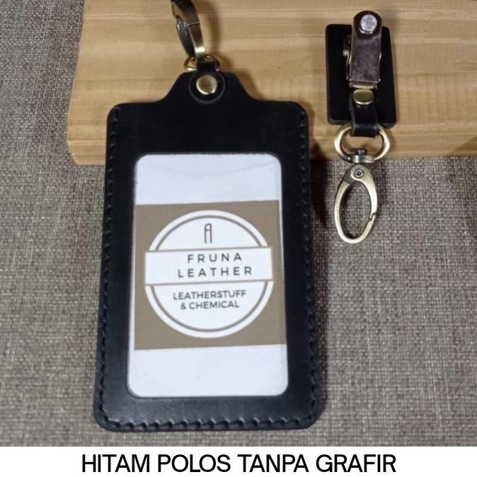 

Termurah Name Tag Id Card Kulit Sapi Asli Pull Up + Tali murah