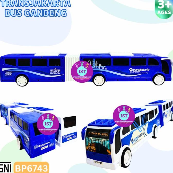 IST Mainan Bus Gandeng Transjakarta BP6743 ..