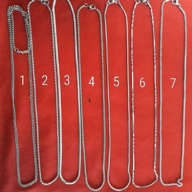 Kalung Besi Putih (04 mm) Asli Ternate CEWE COWO