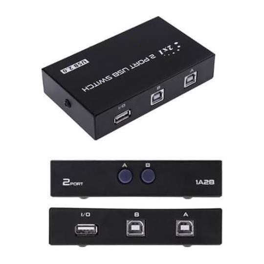 Murah USB SWITCH 2 PORT MANUAL SWITCH PRINTER 2 PORT DATA SWITCH Non COD