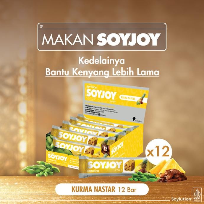 

Sale Soyjoy Snack Bar Kedelai Kurma Nastar Isi 12 Bar