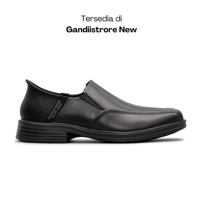 Sepatu Formal Kantor Pria Skechers Caswell Frantone 205169/DKBR Dark Brown