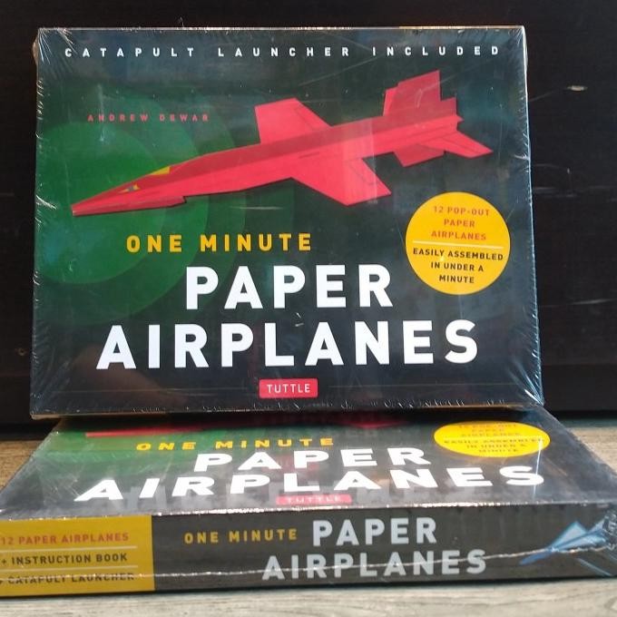 

Buku Origami Paper One Minute Paper Airplanes Kit Best Seller