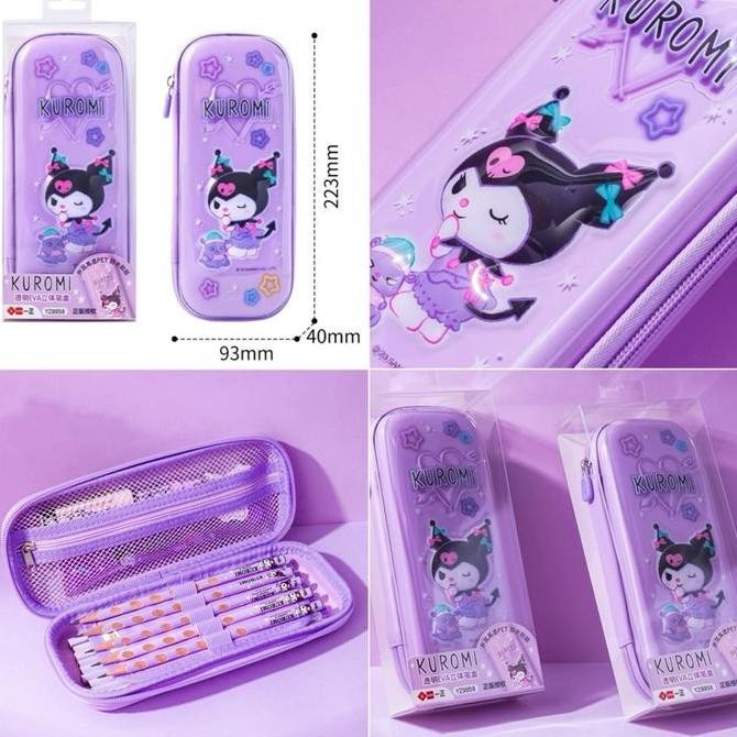 

Terbaru kawaii sanrio eva pencil box kotak pensil kuromi melody iigen