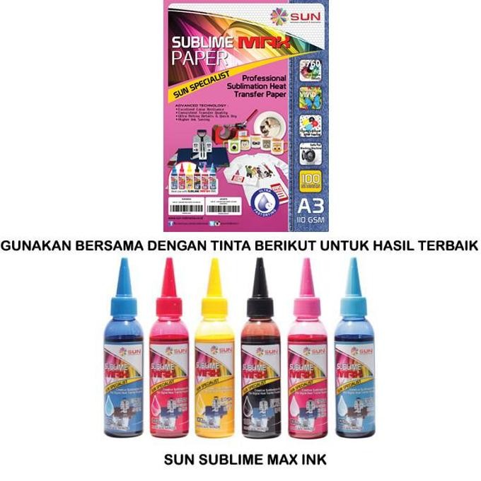 

Kertas Sablon A3 - Sun Sublime Max Paper 110 Gsm A3 Terbaru