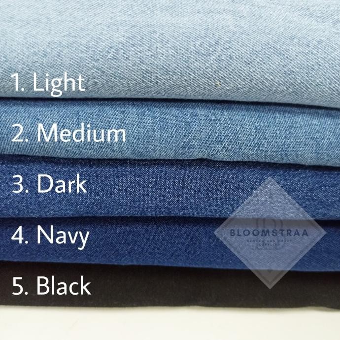 

TERMURAH - kain denim washing kain jeans bahan denim bahan jeans washing blue bir