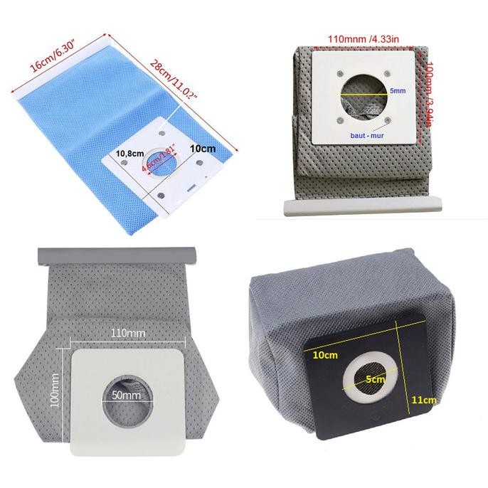 Terbaru Vacuum Cleaner Dust Bag untuk Sanyo dan lainnya Kantong Debu