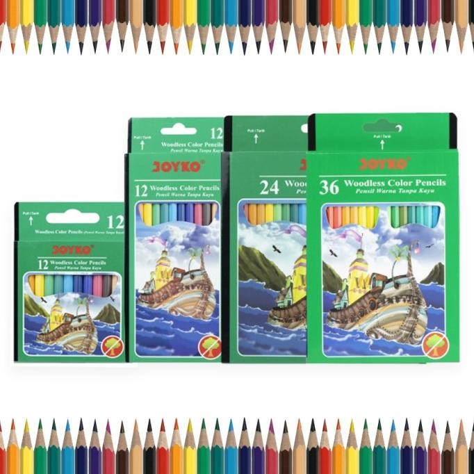 

Terbaru Pensil Warna Joyko 12 24 36 Color, Panjang & Pendek CP 107 103 104 122