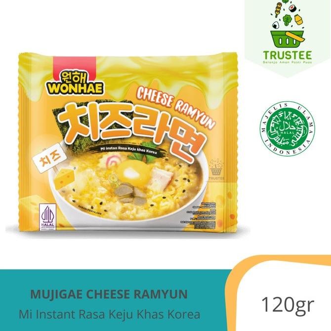 

Yui-7 Mujigae Wonhae Cheese Ramyun / Mi Instant Rasa Keju Halal 120Gr