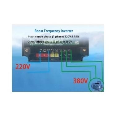 Miliki Vfd Inverter 1,5Kw Input 1Phase 220V Output 3Phase 220V