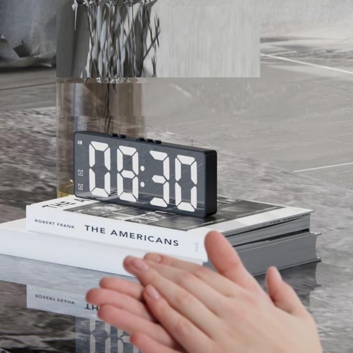 

JAM MEJA LED DIGITAL PREMIUM ALARM DESKTOP CLOCK USB BATERAI HFS