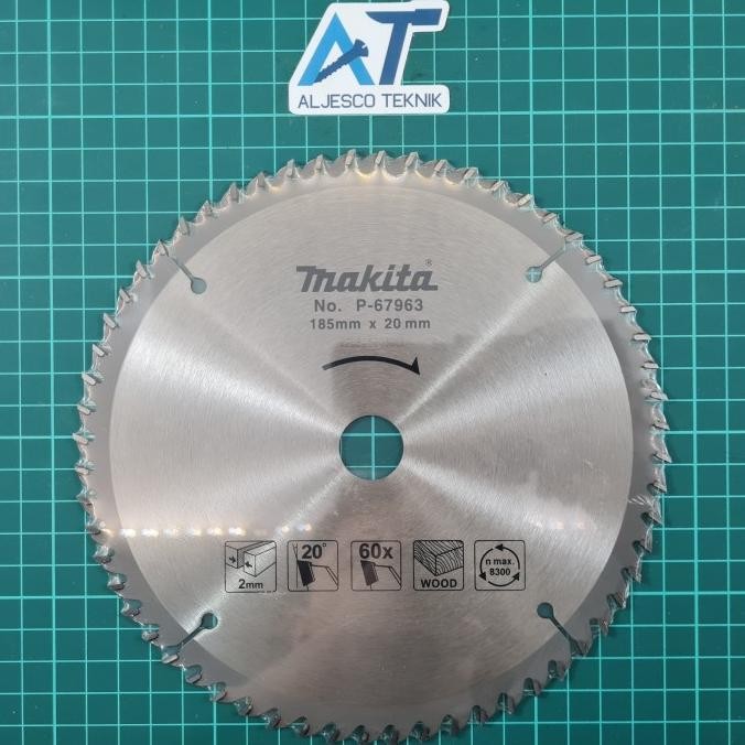 MAKITA ORIGINAL MATA GERGAJI KAYU 7 INCH 60T CIRCULAR SAW BLADE
