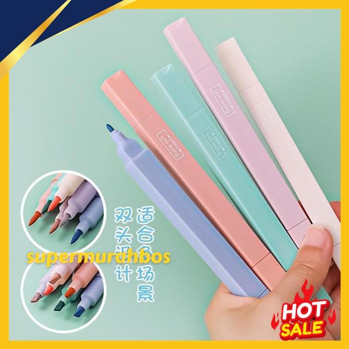 

PAOPAO HIGHLIGHTER SPIDOL SET 6 COLOUR WARNA MARKER PASTEL CUTE BEBAS ONGKIR !!