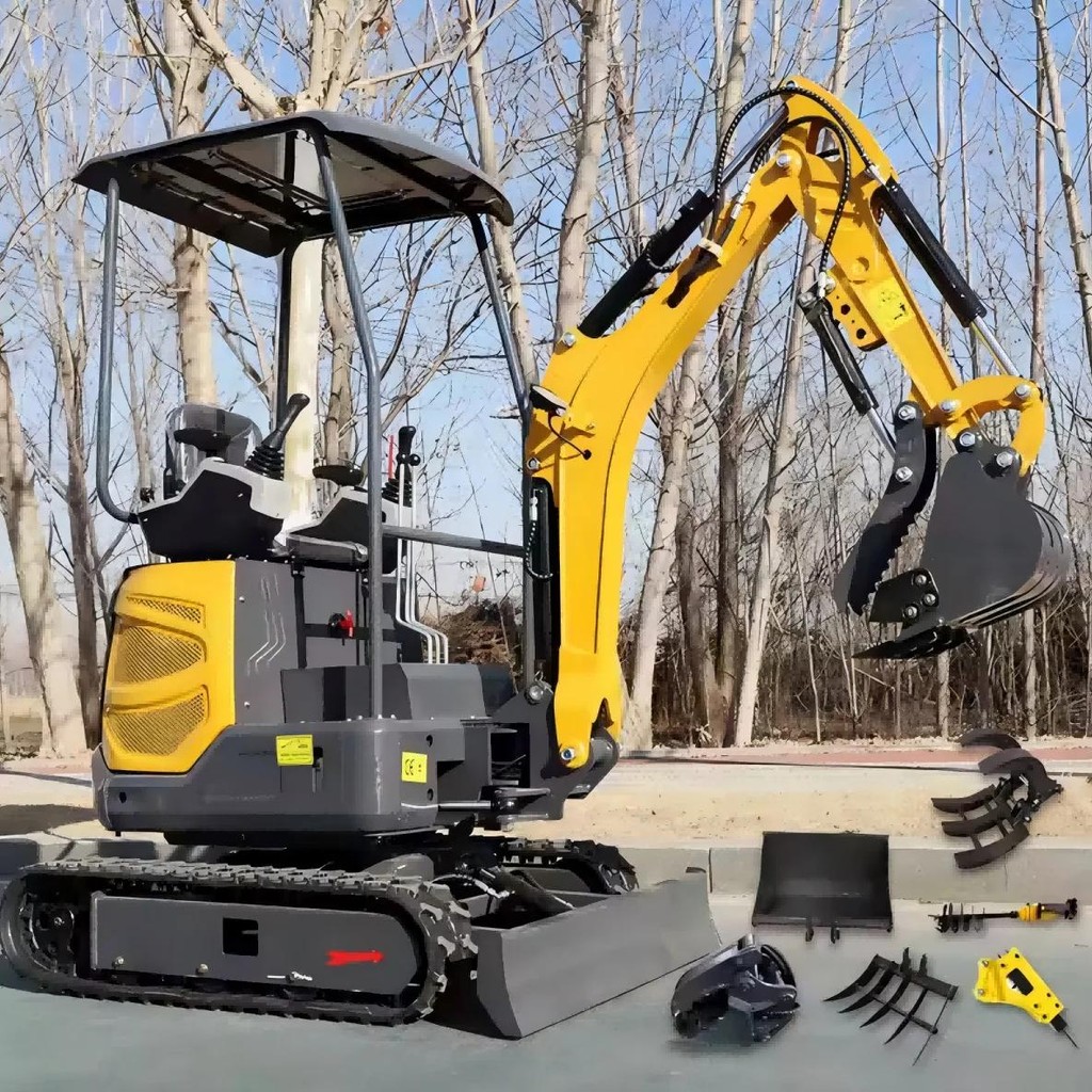 China 1.8 Ton 1.5 Ton Excavator Mini Hydraulic Excavator Mini Bagger Free Shipping Digger  Kubota Sm