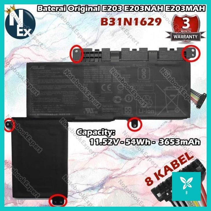 | AHN | Baterai E203 E203NAH E203MAH B31N1629 ORIGINAL