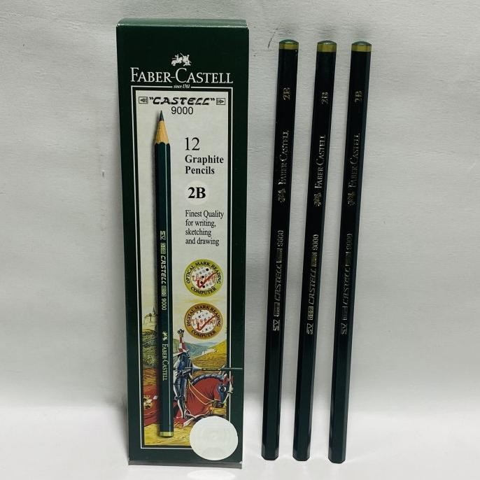 

Terbaru PENSIL FABER CASTELL 2B 9000 / 1 BOX ISI 12 PCS