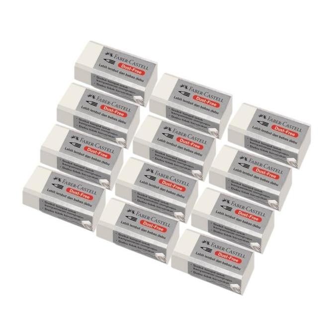 

Terbaru (LUSIN) Penghapus Pensil Kecil Putih - Faber Castell Dust Free