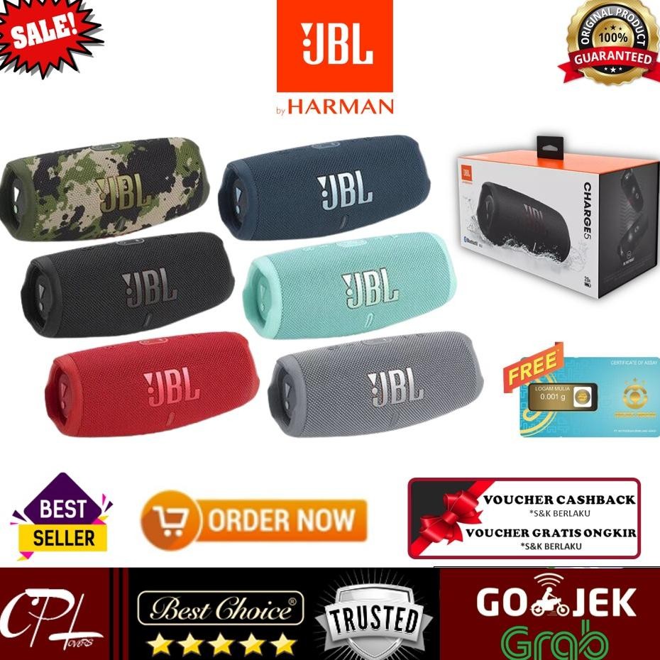 JBL Charge 5 Portable Bluetooth Speaker - Original
