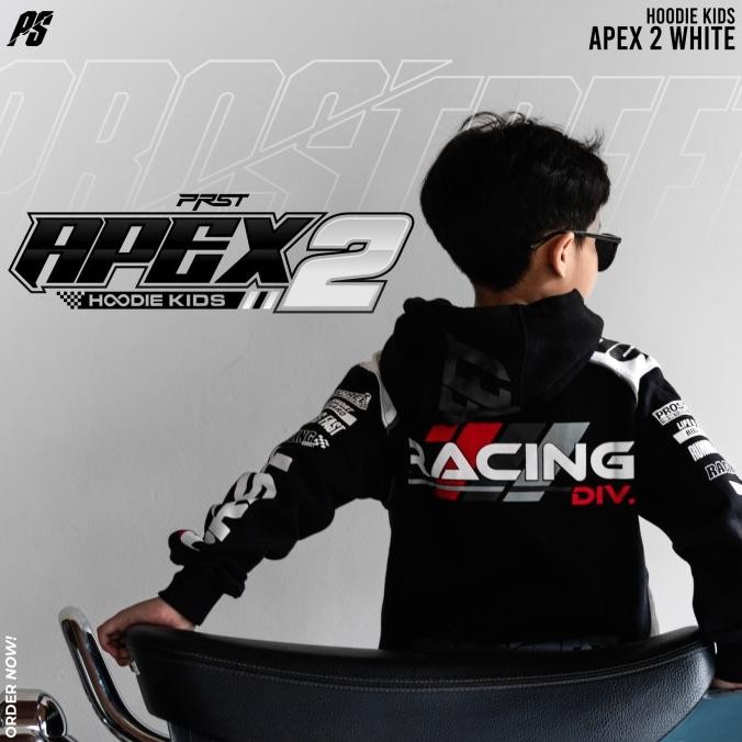 HARGA DISC - Hoodie Motor Prostreet Apex White Kids