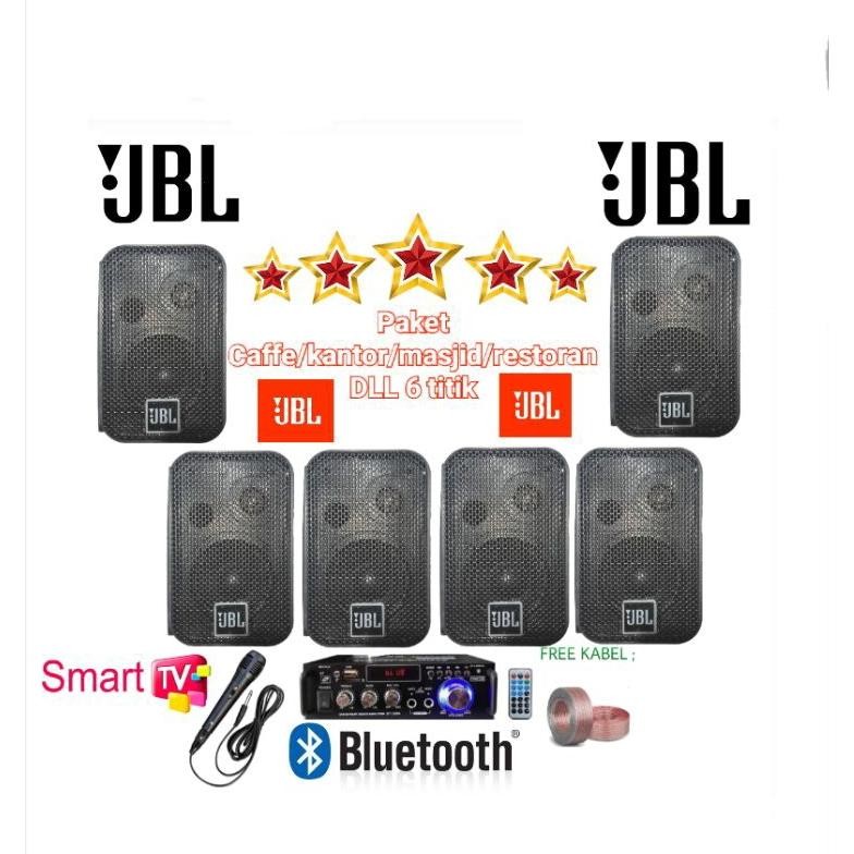 Promo paket murah caffe/karaoke/DLL SPEAKER 4 INCh 6 titik jbl