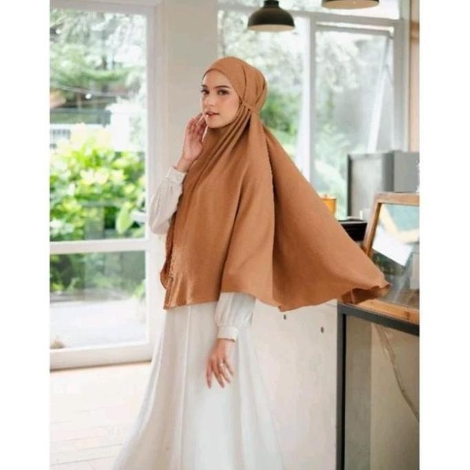 Best Produck Hijab Bergo Dagu Crinkle Airflow/Bergo Dagu Malaysia