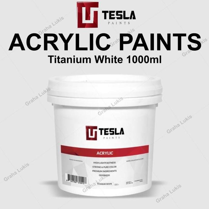 

Tesla Paints - Acrylic Paints / Cat Akrilik Titanium White 1000ml