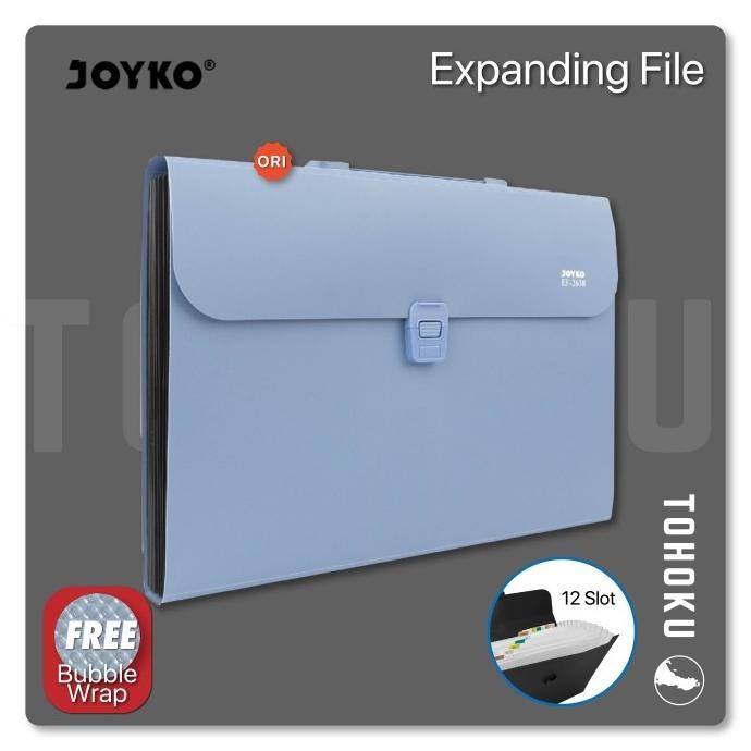 

Diskon! Joyko Expanding File Map Harmonika Joyko EF-2638 Folio 12 Pocket