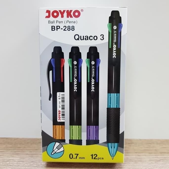 

Tersedia Pulpen / Pena Joyko Bp-288/ Quaco 3/ 0.7 Mm/ 4 Warna