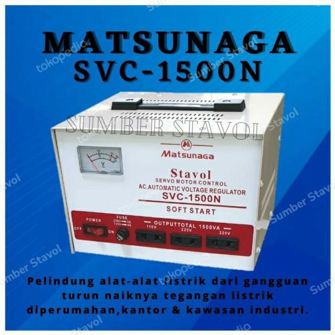 HARGA DISC - Stabilizer 1500 watt-stavol 1500VA-matsunaga 1500N Stavolt Matsunaga