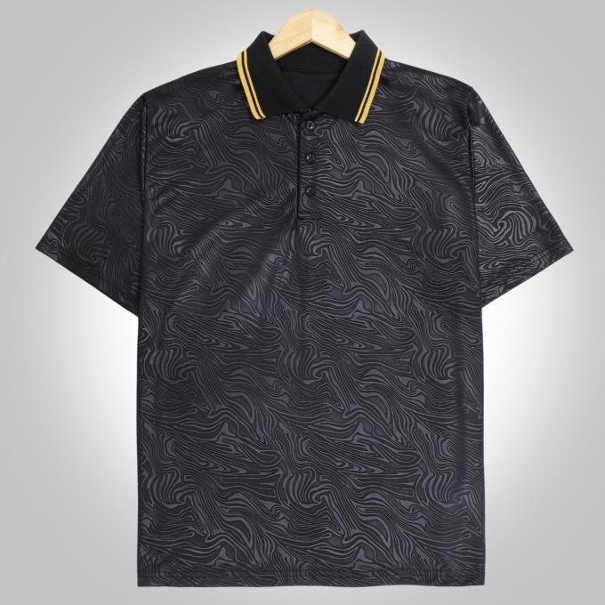 Kaos Polo Shirt Olahraga Golf Pria Kaos Polo Dry Fit Embos Berkerah