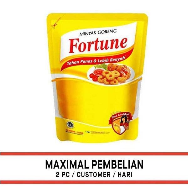 

FORTUNE COOKING OIL POUCH 2 LITER - MINYAK GORENG