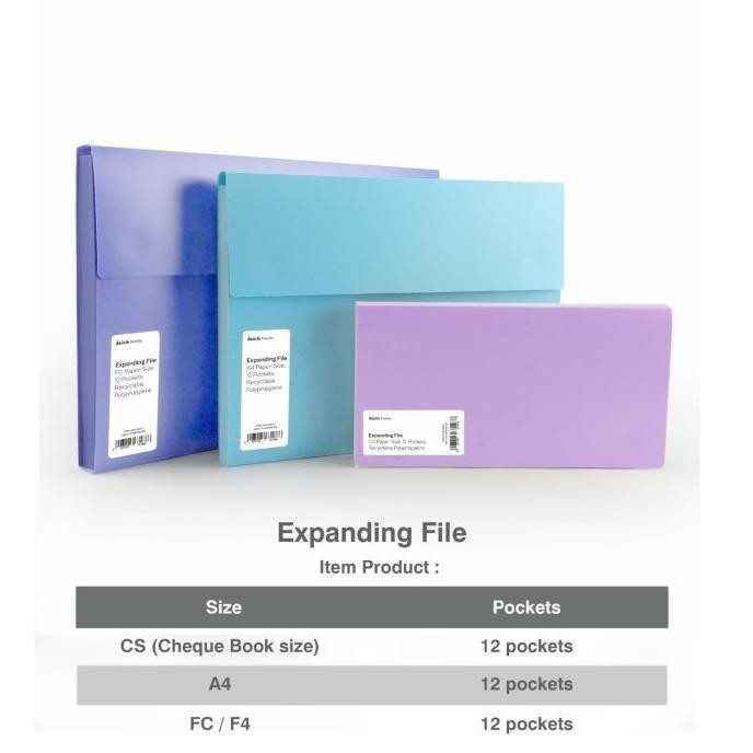 

Diskon! Expanding File Map Organizer Map Harmonika Perekat Sentuh Daiichi DPR2 12 Pocket