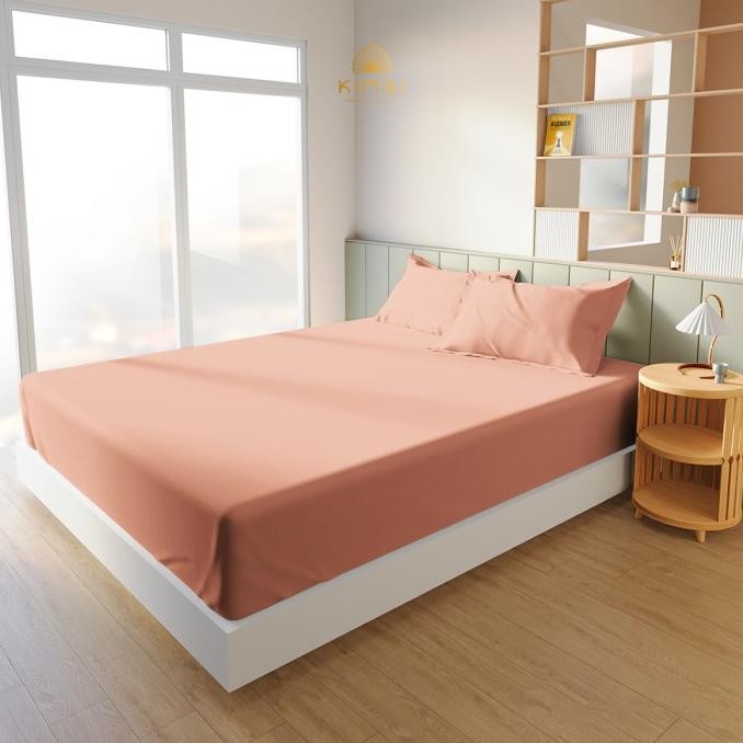 Seprai Set Katun Polos Warna Aesthetic 160x200/180x200/200x200