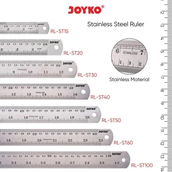 

siap kirim penggaris besi joyko ukuran 40 cm s/d 100 cm