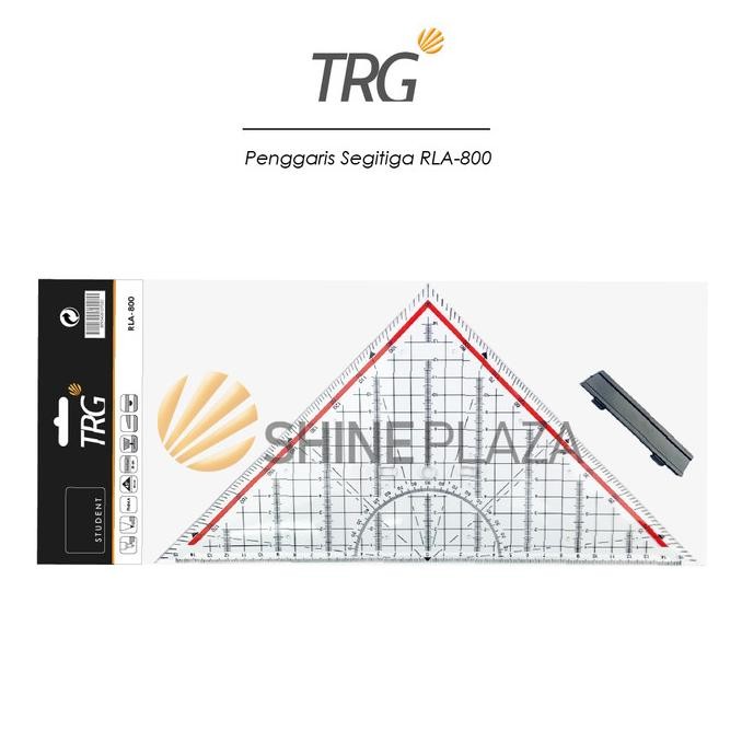 

siap kirim trg triangle acrylic ruler rla-800 30cm - penggaris segitiga pegangan besar akrilik mahasiswa teknik design arsitek 30 cm