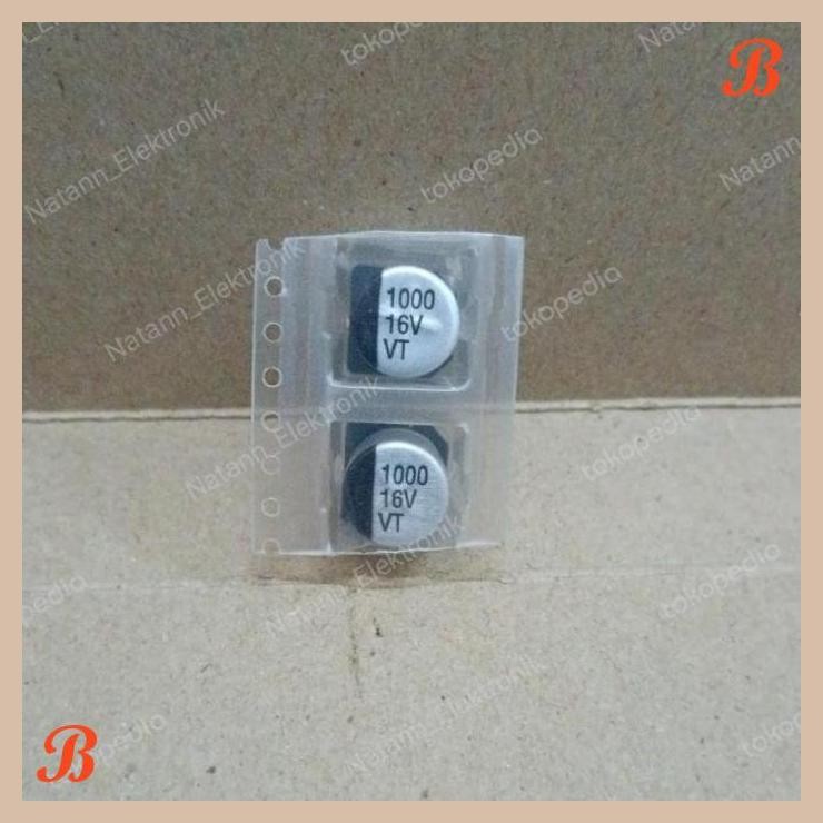 [MRD] 6482 KAPASITOR ELCO SMD TEMPEL 1000UF 1.000UF 1000 1.000 UF 16V