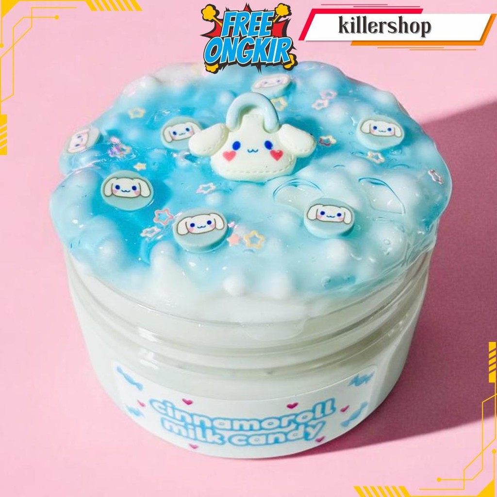 Zenin Cinnamoroll Milk Candy Slime 250Ml Minty Original Produk