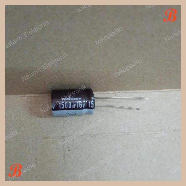 [MRD] 6371 KAPASITOR ELCO 1500UF 1.500UF 1500 1.500 UF 16V 16VOLT NICHICON