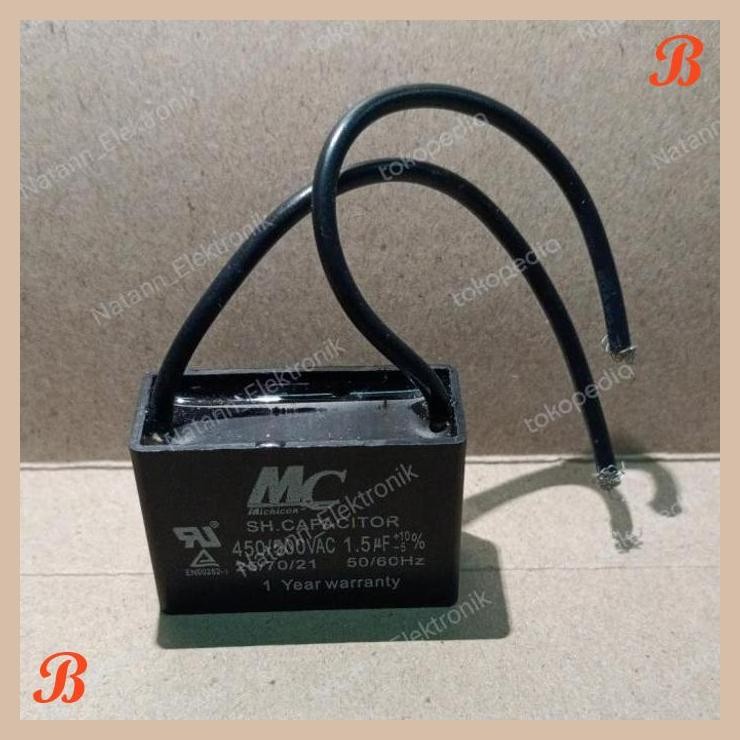[MRD] 6210 KAPASITOR KOTAK MC 1.5UF 1,5UF 1,5 1.5 UF 500V 450V KABEL