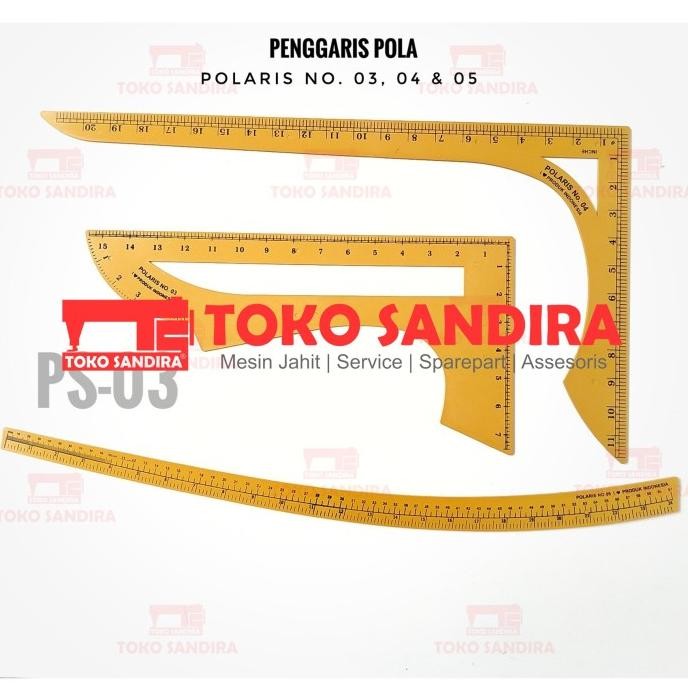 

siap kirim penggaris pola jahit polaris no. 3, 4, 5 jumbo/alat jahit