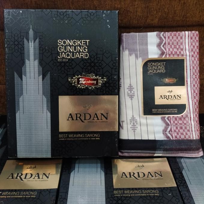 Terlaris Sarung Ardan Songket Sgj Putih Original