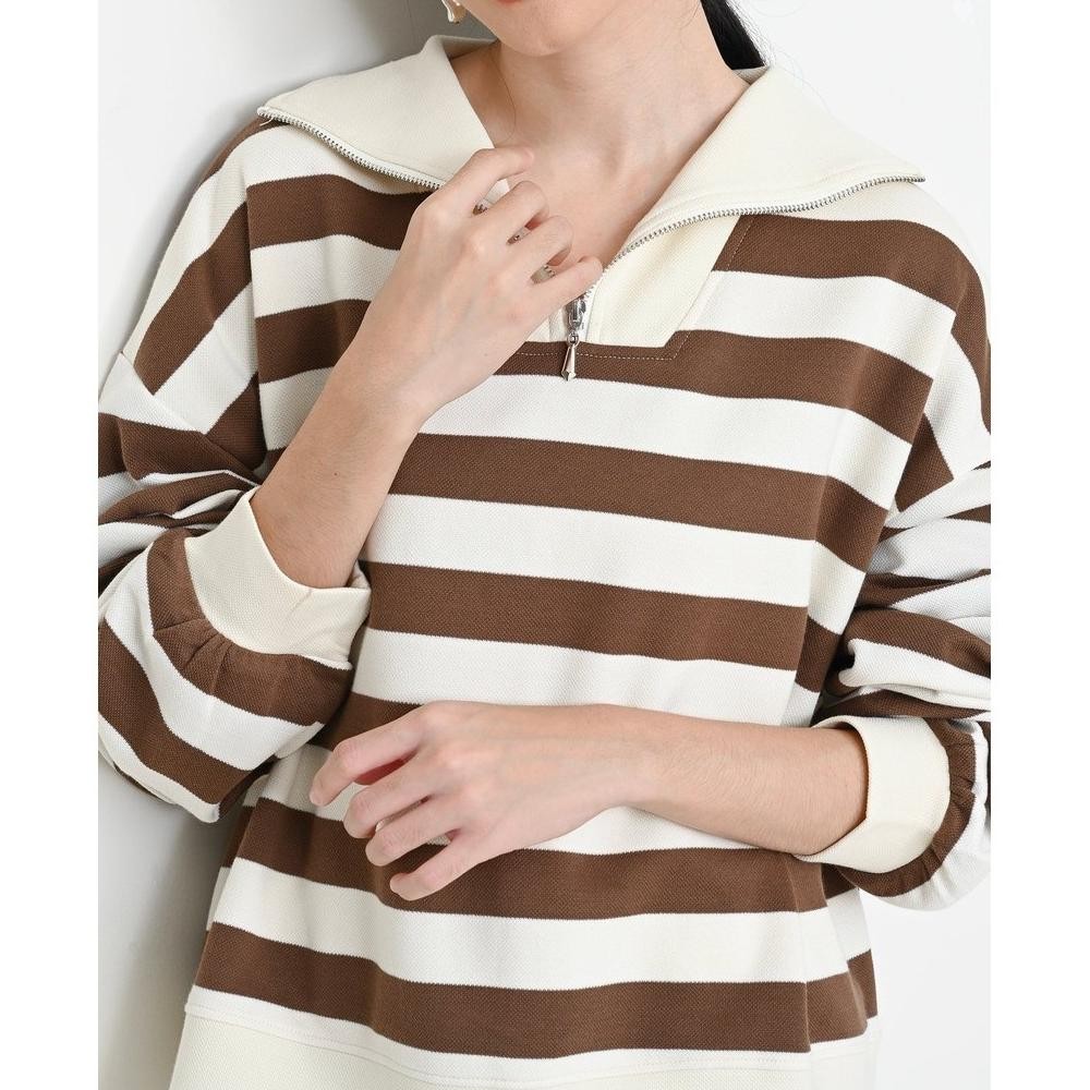 Ez Wear Geulis.id SIENA STRIPES SWEATSHIRT / BLOUSE WANITA (3 warna)
