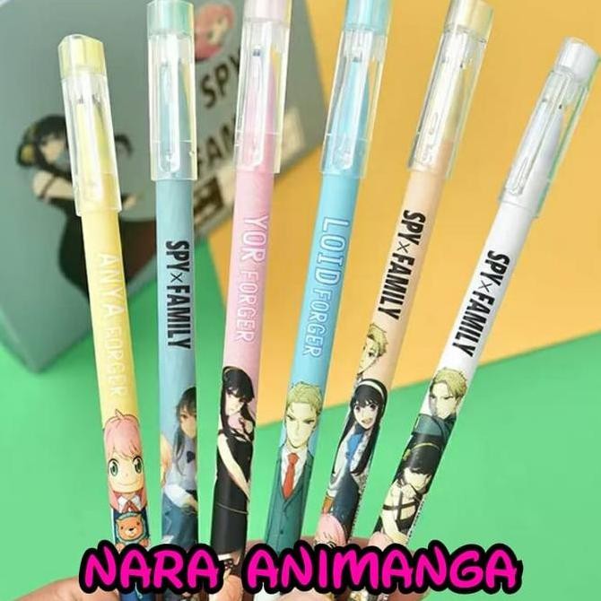 

Tersedia Pulpen Gel Karakter Anime Spy X Family 6 Pcs