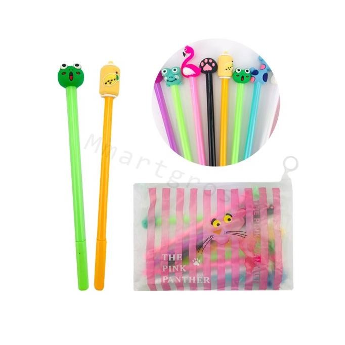 

Tersedia Pulpen Gel /Pen Gel Kepala Karakter / Warna Pastel /Isi 10 Pcs