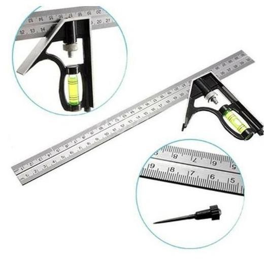 

siap kirim [technicalstuff] - taffware mistar penggaris siku tukang multifungsi - zeast - black