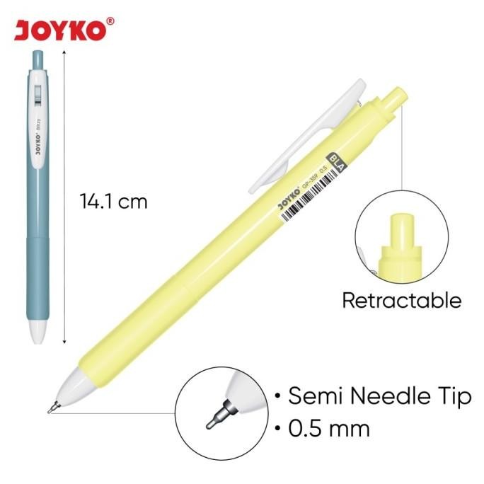 

Tersedia Gel Pen Pulpen Pena Joyko Gp-359 Blitzy Gel 0.5 Mm