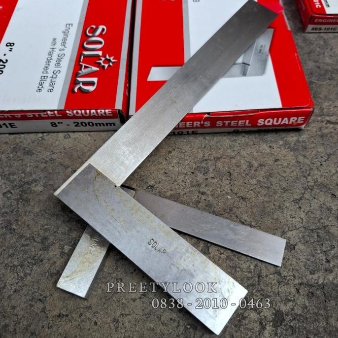 

siap kirim siku mesin 8 inch penggaris baja engineer's steel